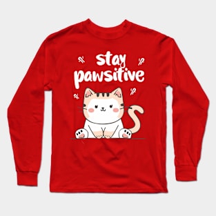 stay pawsitive Long Sleeve T-Shirt